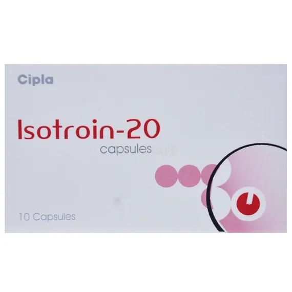 isotroin 20mg capsule 15's